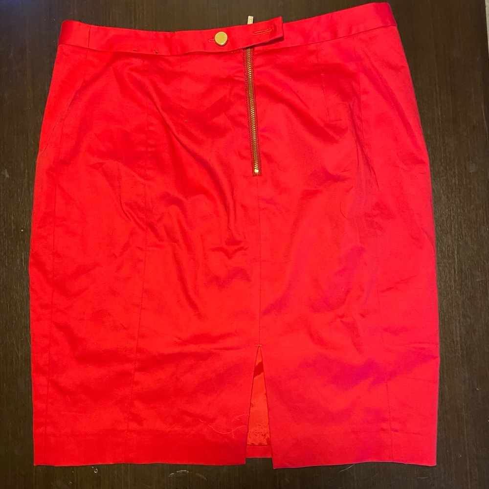 Red express skirt